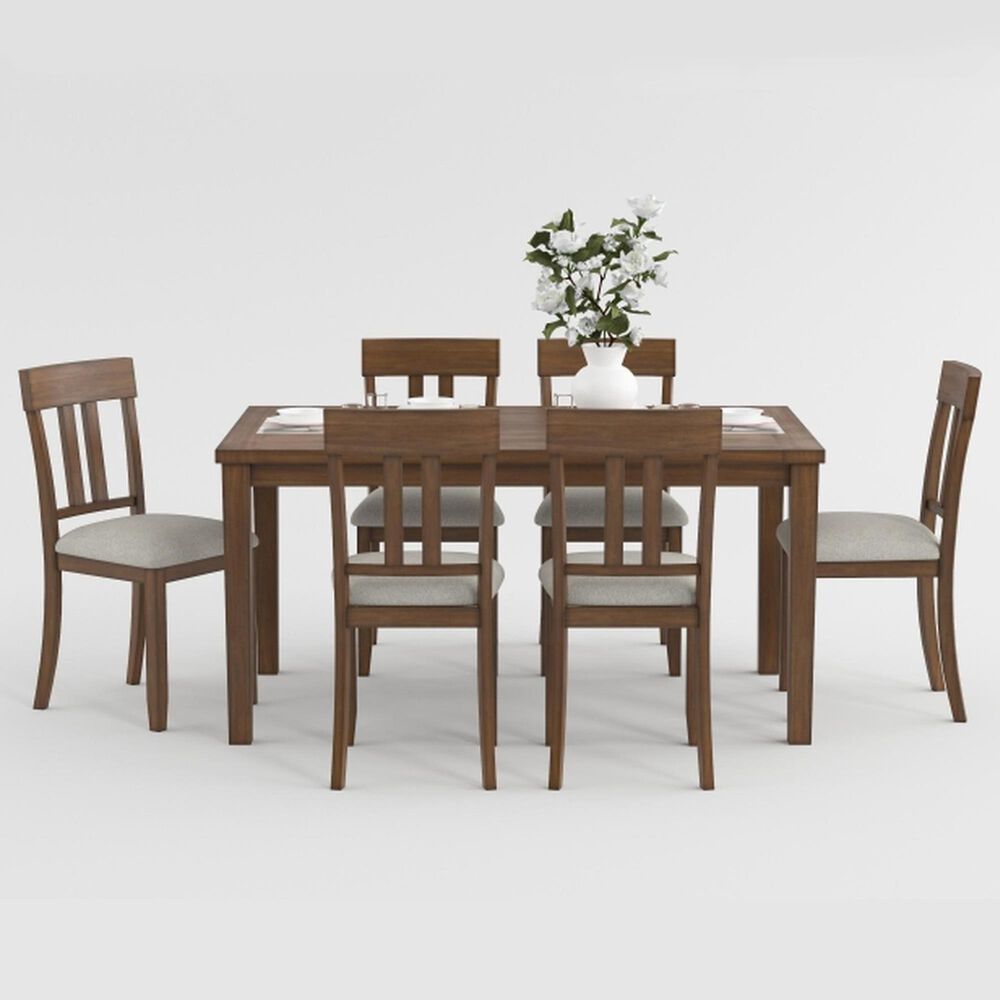 Homelegance Prineville 7-Piece Rectangular Dining Set in Warm Cherry, , large