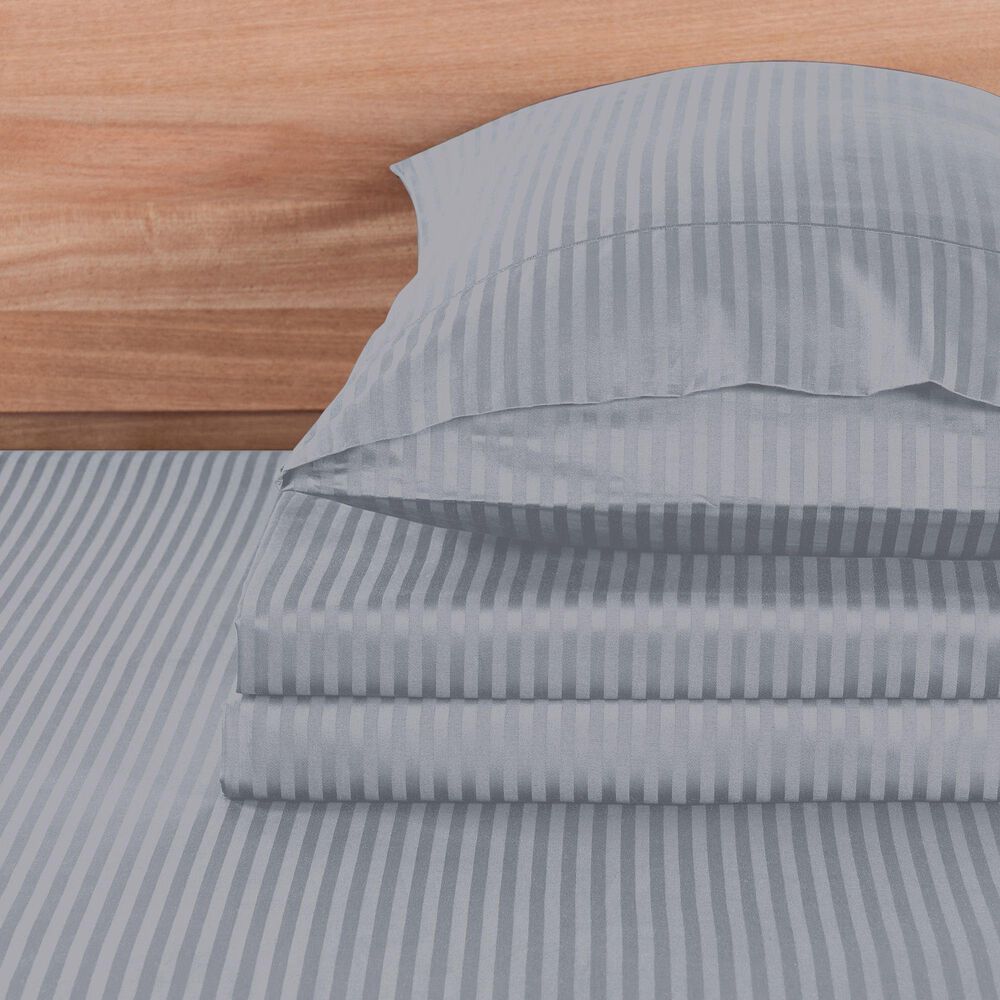 Trade Linker 4-Piece King 500 Thread Count Sheet Set in Silver, , large