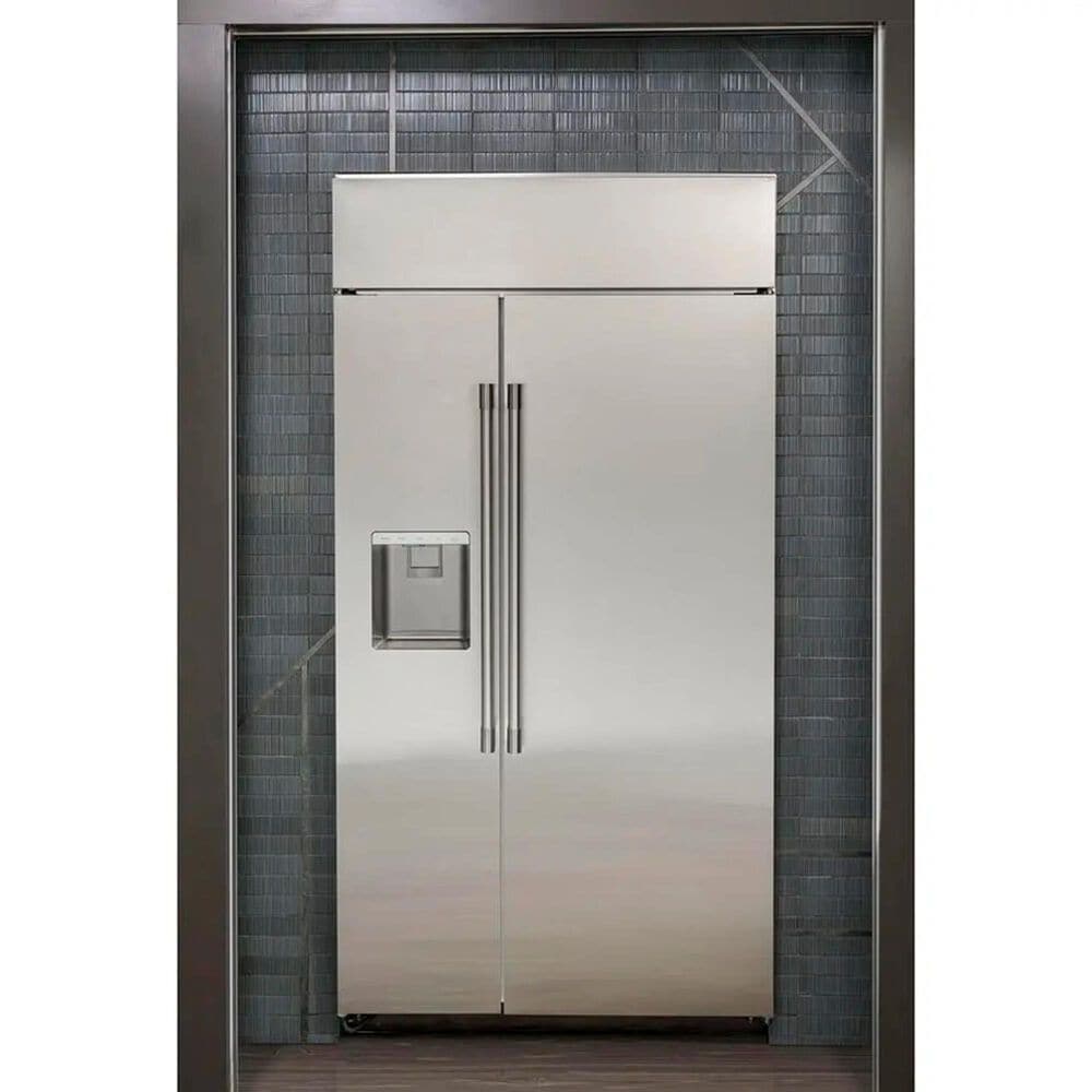 Monogram 42&quot; Smart Built-In Side by Side Refrigerator with Dispenser &#40;Handle Kit Not Included&#41; in Stainless Steel, , large