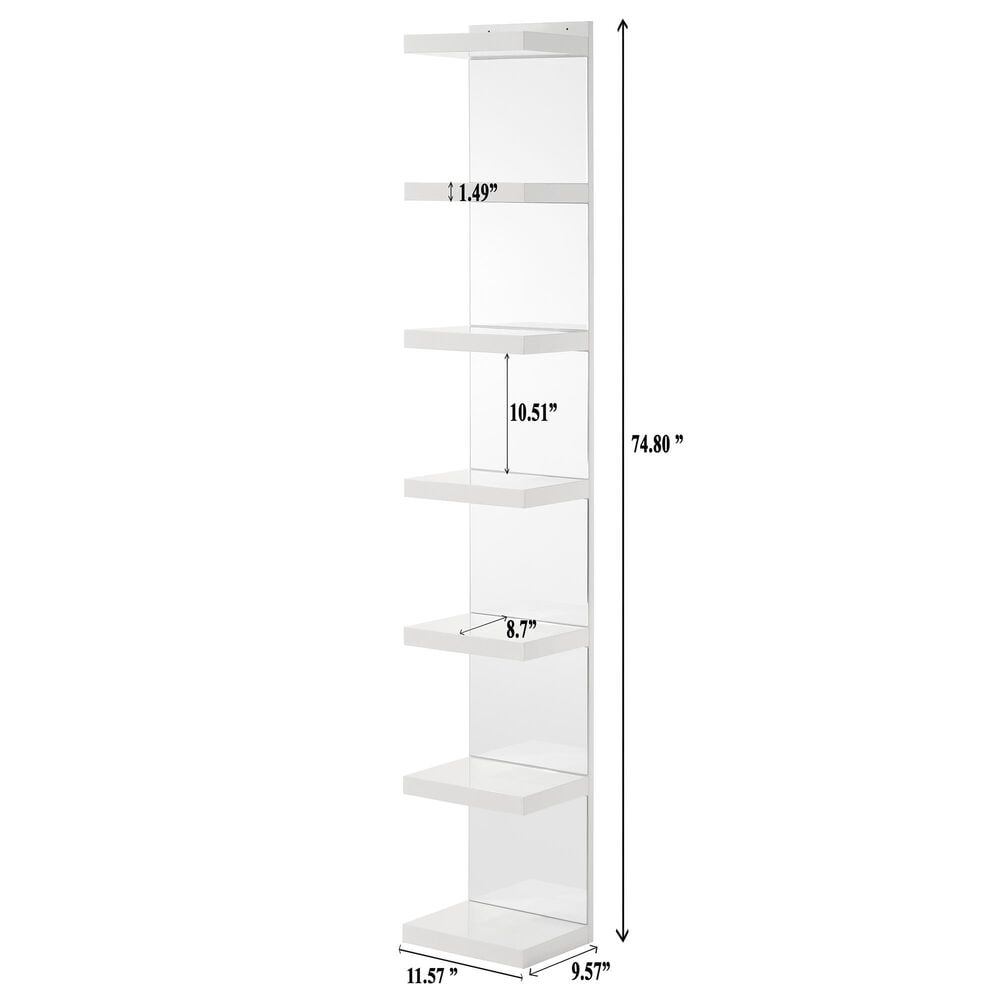 Crown Mark Luxo Rack in White, , large