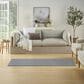 Nourison Courtyard Ivory and Blue 2" x 6" Indoor/Outdoor Runner, , large