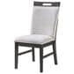 Modern Market 7-Piece Rectangular Dining Set in Clear and Dark Brown, , large