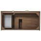 James Martin Vanities Marcello 48" Single Bathroom Vanity in Chestnut with 3 cm Parisien Bleu Quartz Top, Rectangular Sink and FreePower Wireless Charger, , large