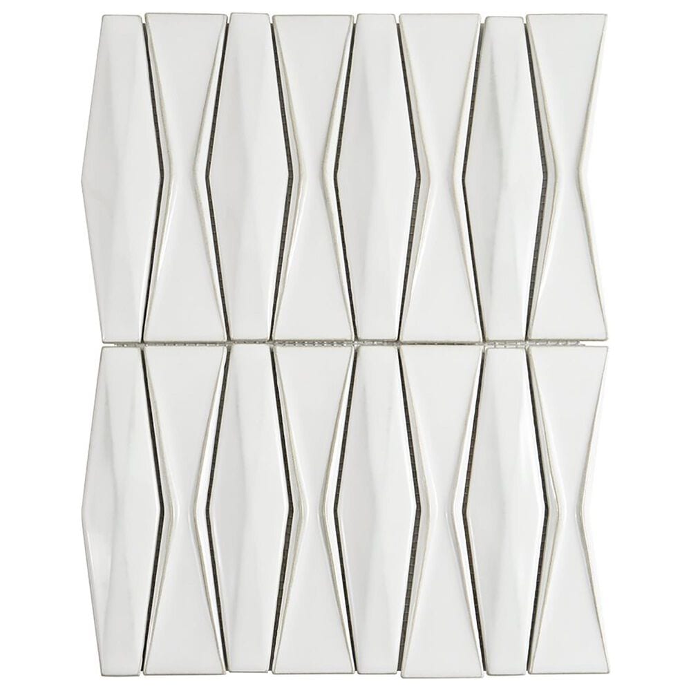 Soho Studio Baroque Adwick Natural 13" x 16" Ceramic Mosaic Sheet, , large