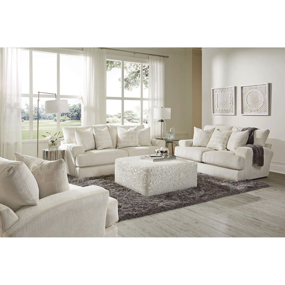 Catnapper Lamar Cocktail Ottoman in Cream, , large