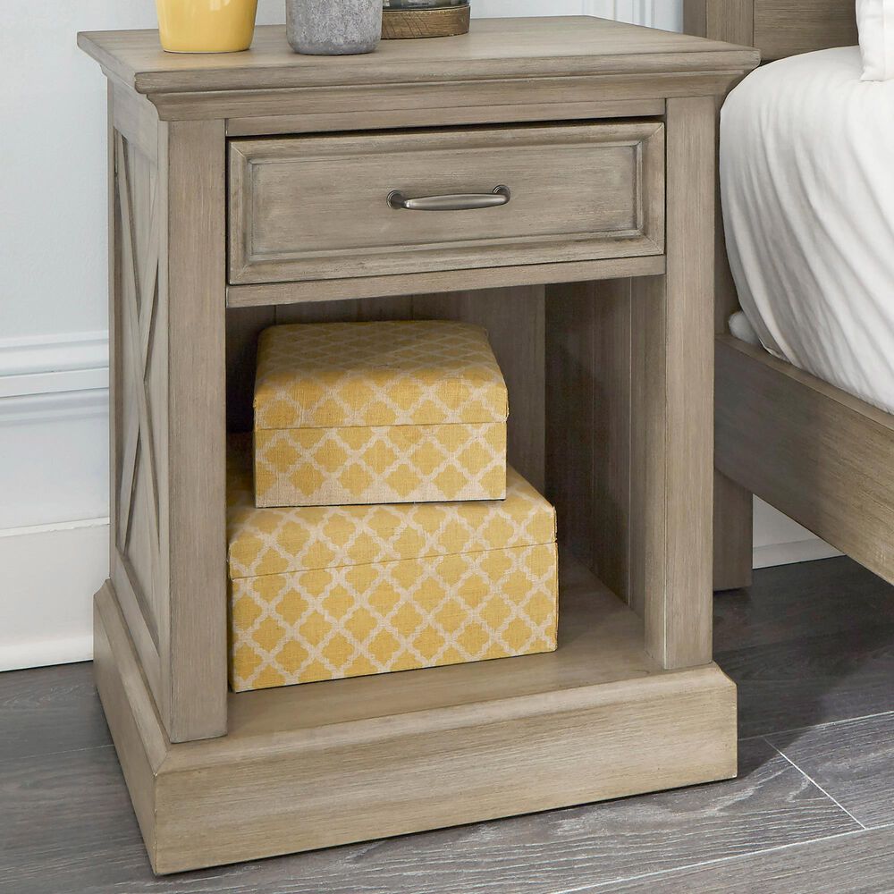 Home Styles Mountain Lodge Nightstand in Gray, , large