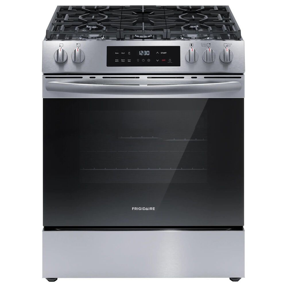 Frigidaire 30" Slide-In Gas Range with Air Fry in Stainless Steel, , large