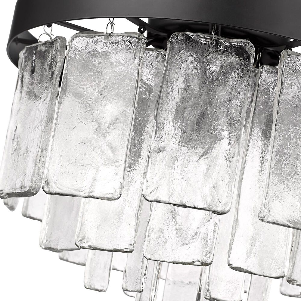 Golden Lighting Ciara 3-Light Flush Mount in Matte Black, , large