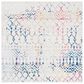 Safavieh Tulum TUL270  6"7" Square Ivory and Blue Area Rug, , large