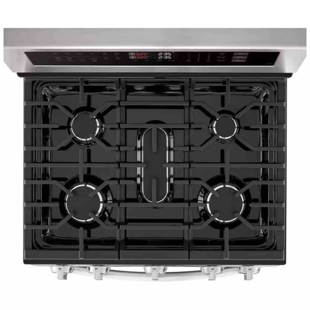 LG 6.9 cu. ft. Smart Gas Double Oven Freestanding Range with ProBake Convection and Air Fry in Stainless Steel, , large