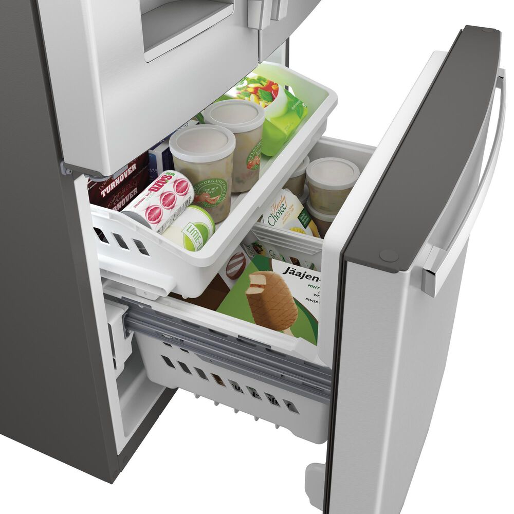 GE Appliances 23.6 Cu. Ft. FrenchDoor Refrigerator with External Water