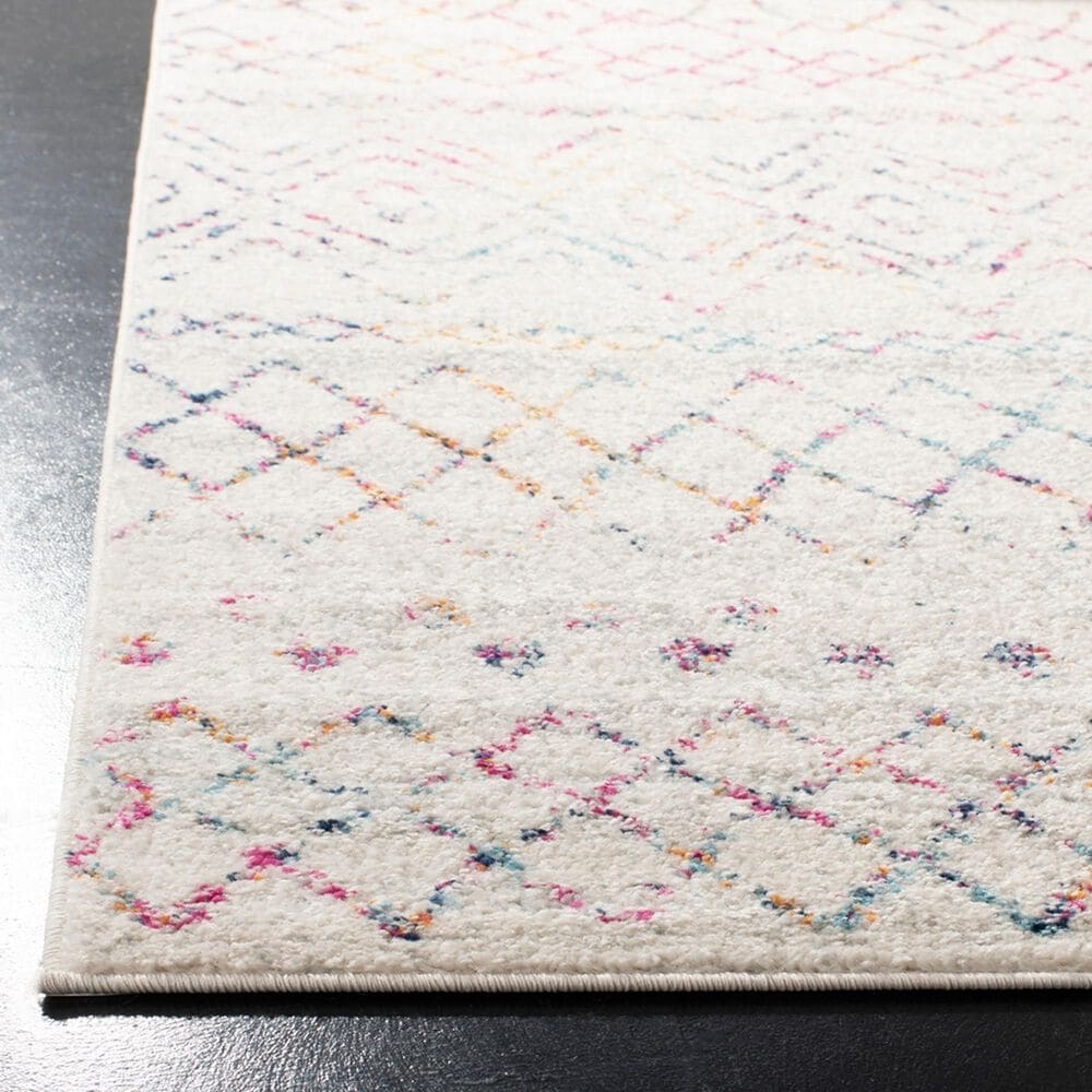 Safavieh Madison MAD798A 2&#39;3&quot; x 12&#39; Ivory and Fuchsia Runner, , large