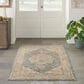 Nourison Sahar 7"10" x 10"4" Ivory and Blue Area Rug, , large