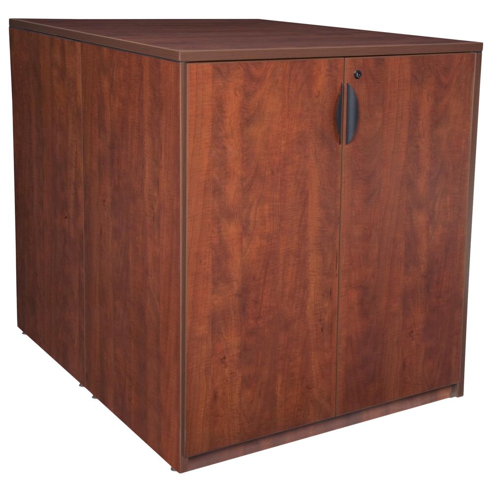 Regency Global Sourcing Legacy Stand Up Back to Back Storage Cabinet & Desk in Cherry, , large