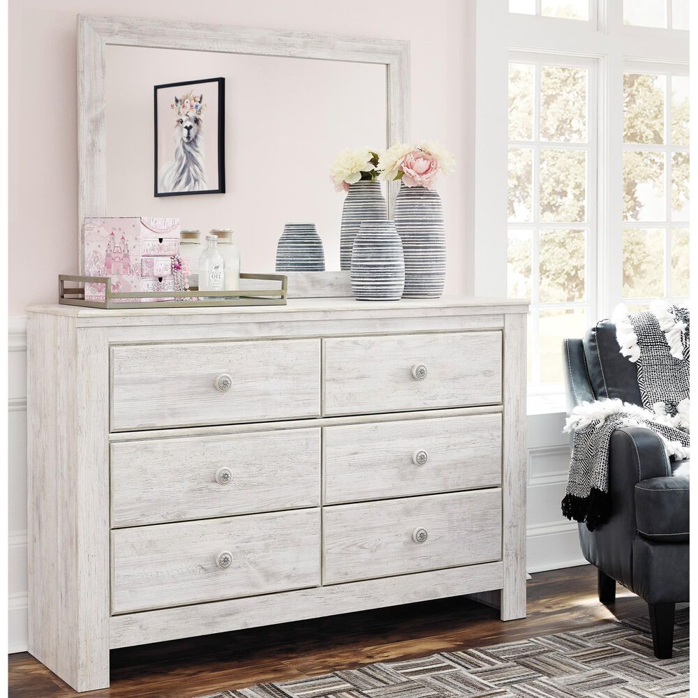 Ashley Paxberry 5-Piece Twin Bedroom Set in Whitewash, , large