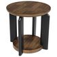 Ashley Kraeburn Round End Table in Brown and Black, , large