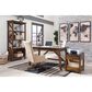 Ashley Baldridge Large Leg Desk in Rustic Brown, , large
