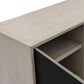 Bassett Mirror Company Ripple Effect 3-Door Server in Smokey Mocha and High Gloss Black, , large
