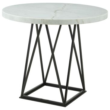 Mayberry Hill Riko Counter Table Only in Carrera White Marble and Pewter, , large