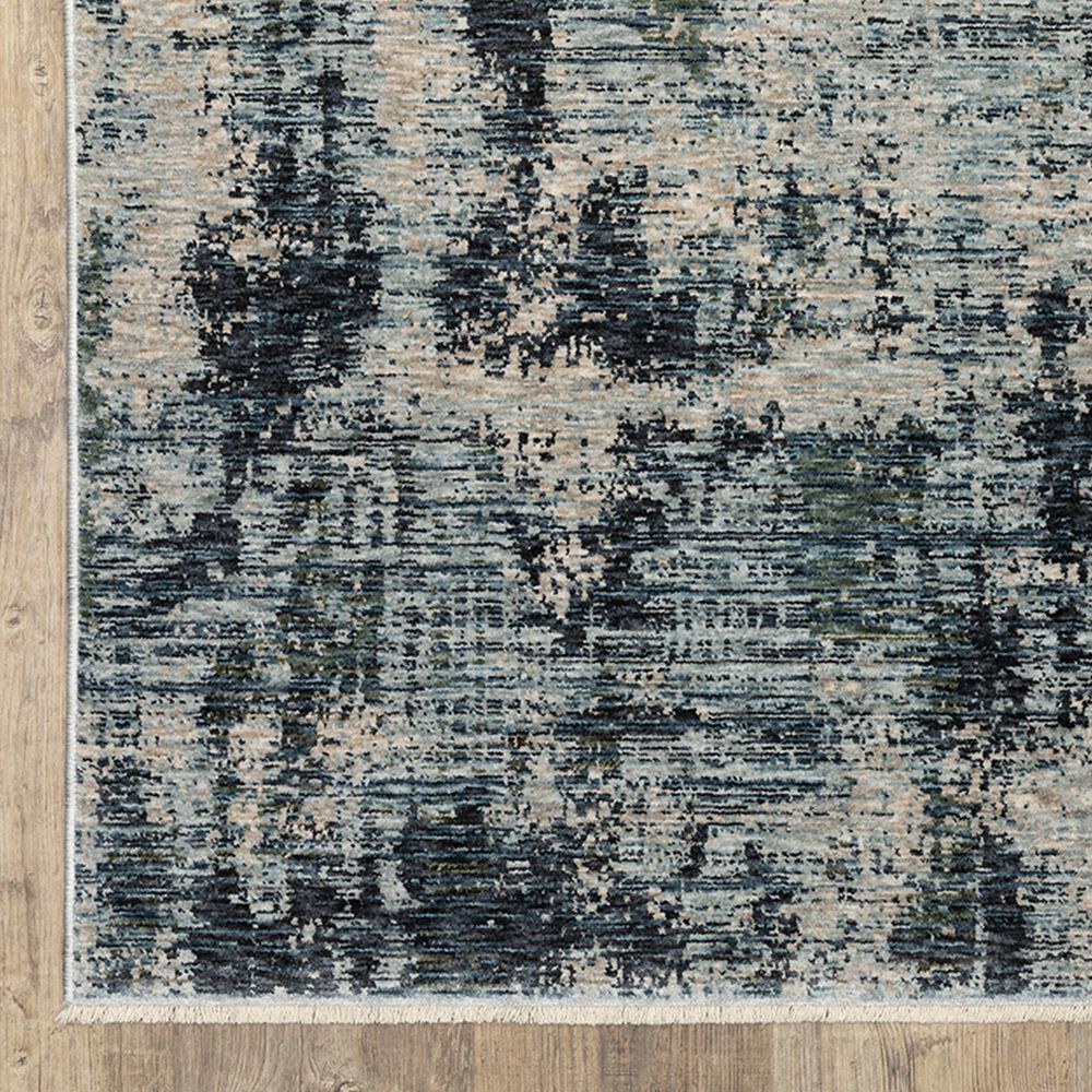 Oriental Weavers Hayden HAY04 2&#39;3&quot; x 7&#39;6&quot; Beige and Blue Runner, , large