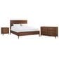 Riva Ridge Jasper 3 Piece California King Panel Bedroom Set in Modern Walnut, , large