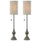 Southern Lighting Millie Buffet Lamp in Heavy Distressed Gold and Blue (Set of 2), , large