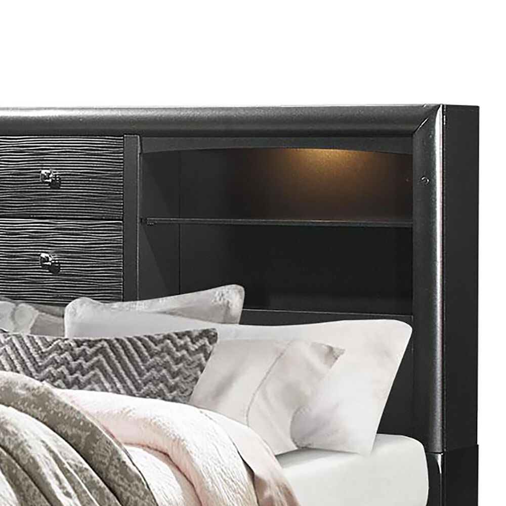 Global Furniture USA Jordyn Queen Bed in Dark Grey, , large