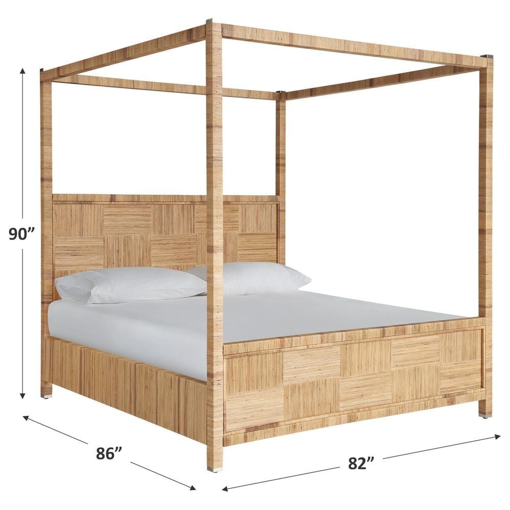 Universal Furniture Weekender Chatham King Canopy Bed in Natural, , large