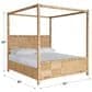 Universal Furniture Weekender Chatham King Canopy Bed in Natural, , large
