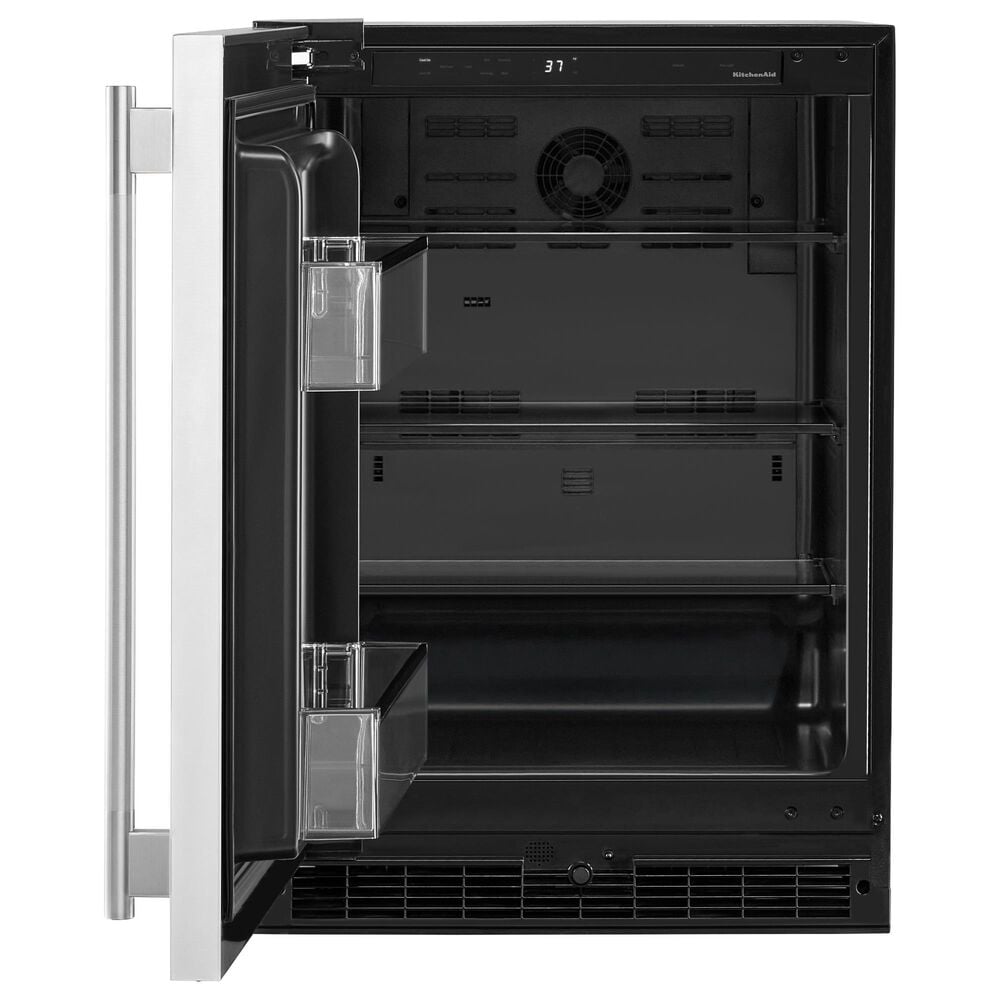 KitchenAid 5.0 Cu. Ft. Undercounter Refrigerator in Black and Stainless Steel, , large