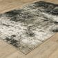 Oriental Weavers Venice Rimini 6"7" x 9"2" Charcoal and Beige Area Rug, , large