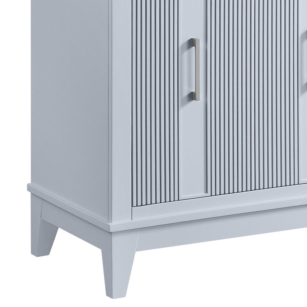 37B Fenwick 30" Single Bathroom Vanity in Soft Blue with Glossy White Composite Stone Top and Backsplash, , large