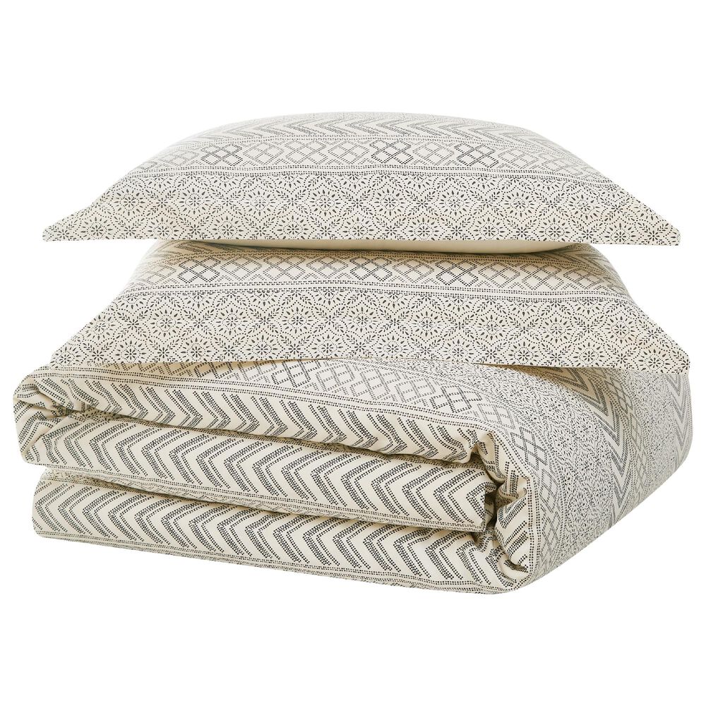 Pem America Chase 3-Piece King Duvet Set in Cream and Black, , large