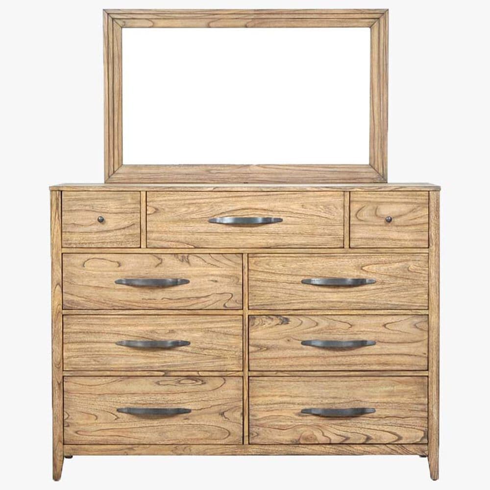 Napa Furniture Design Belgium 9-Drawer Dresser and Mirror in Sandrift, , large
