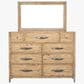 Napa Furniture Design Belgium 9-Drawer Dresser and Mirror in Sandrift, , large
