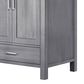 Lexora Home Jacques 72" Double Bathroom Vanity in Distressed Grey with 2 cm White Cultured Marble Top and Rectangular Sinks, , large