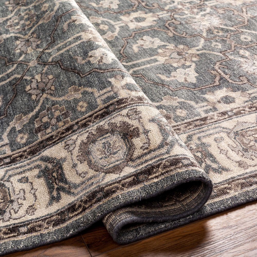 Surya Theodora 8&#39; x 10&#39; Gray, Slate and Dark Brown Area Rug, , large