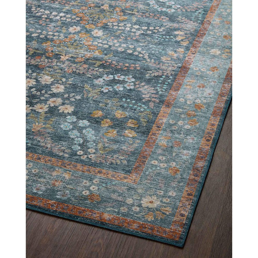 Rifle Paper Co. Palais 7&#39;6&quot; x 9&#39;6&quot; Navy Area Rug, , large