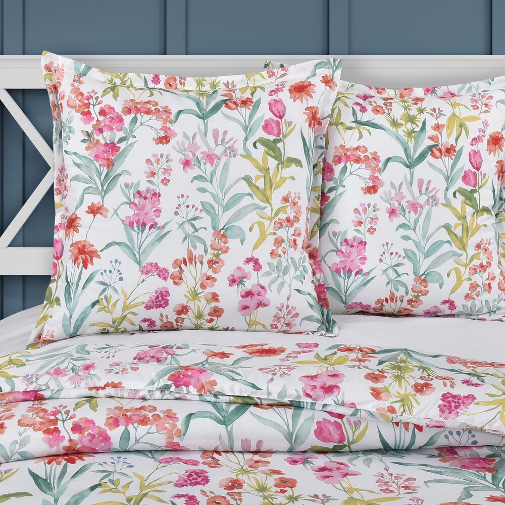 J. Queen New York Tallulah 26&quot; Square Euro Pillow Sham in Pink, , large