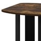 HOMLUX 1-Shelf End Table in Amber Pine and Black, , large
