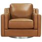 Hydeline Bella Swivel Chair in Cognac Brown, , large