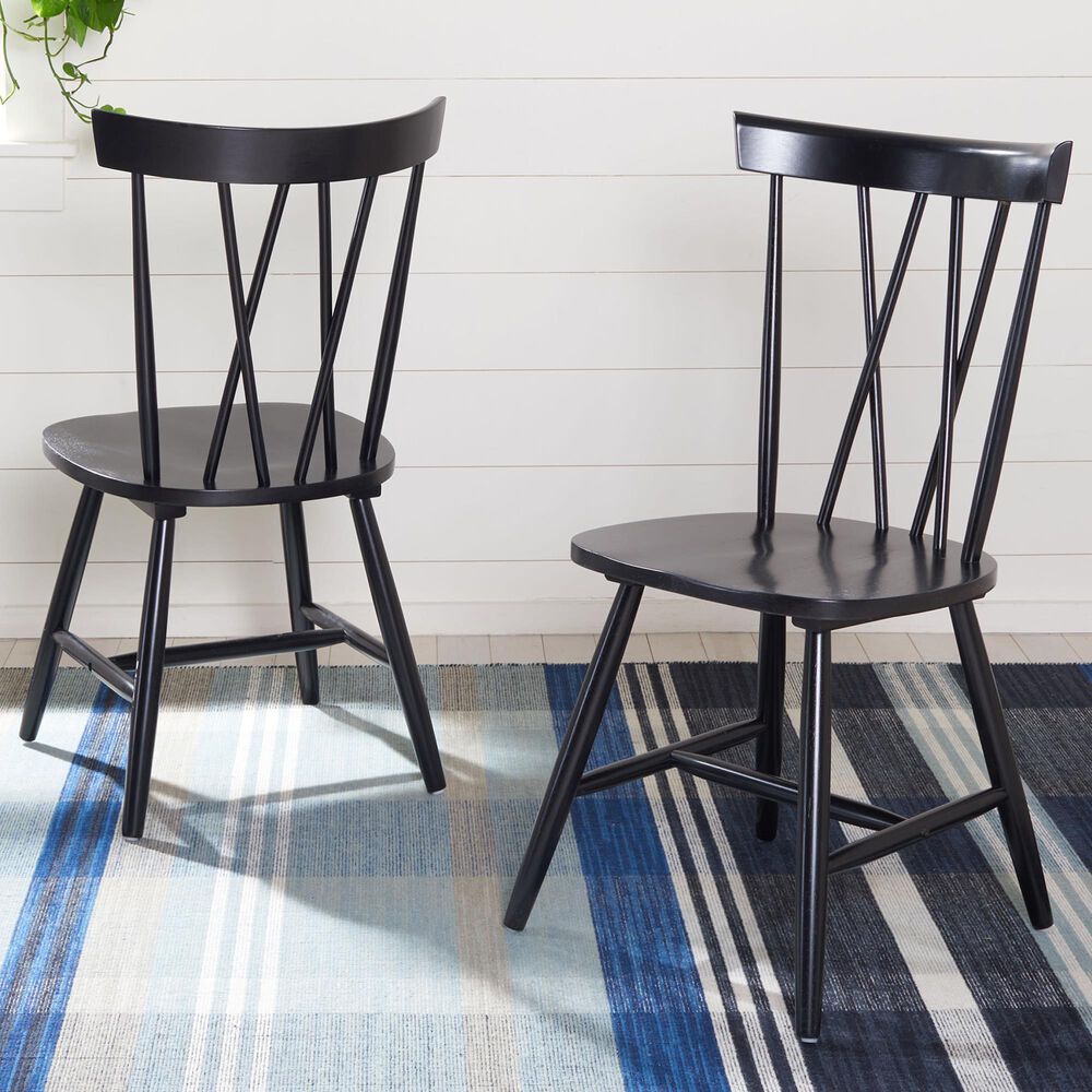 Safavieh Alexander Dining Chair in Black &#40;Set of 2&#41;, , large