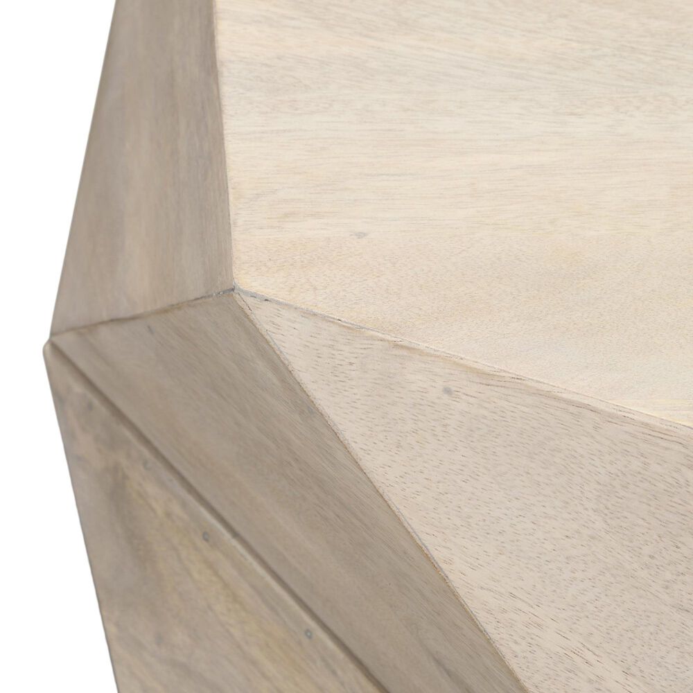 Mercana Arreto 36&quot; Hexagon Coffee Table in White, , large