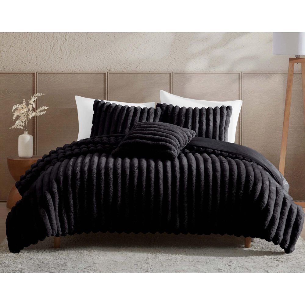 Hallmart Collectibles Ethan 20&quot; x 20&quot; Square Throw Pillow in Black, , large