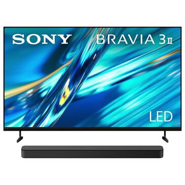 Sony 50" Class Bravia 3 II LED 4K HDR - Smart Google TV with 2 Channel Built-in Tweeter Soundbar in Black, , large