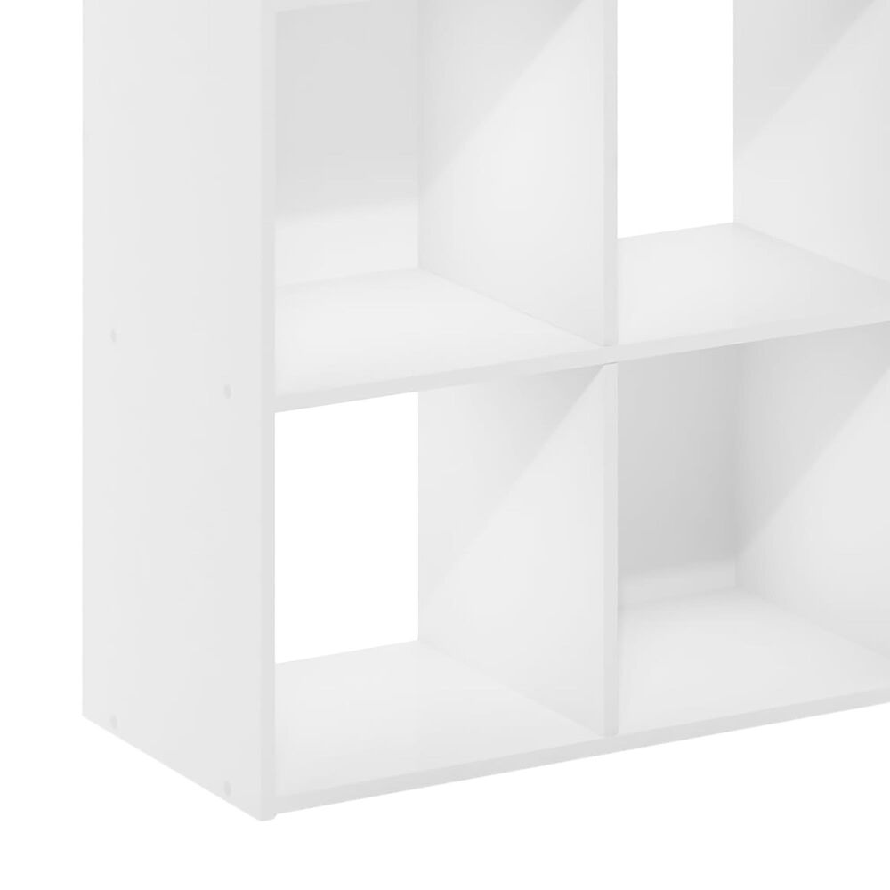 HOMLUX 6-Cube Cubic Storage Organizer Bookcase in White, , large