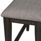 Belle Furnishings Double Bridge Counter Height Bench in Dark Brown, , large