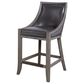 Uttermost Elowen 26" Counter Stool in Black with Dark wood, , large