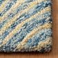 Safavieh Micro-Loop MLP177M 4" x 6" Light Blue and Ivory Area Rug, , large