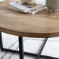 Linon Home Decor Evanston Coffee Table in Natural and Black, , large